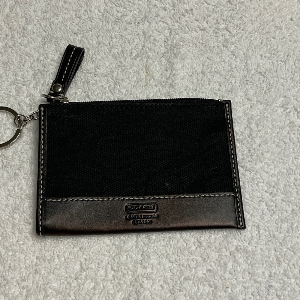 Coach Black Keychain Wallet